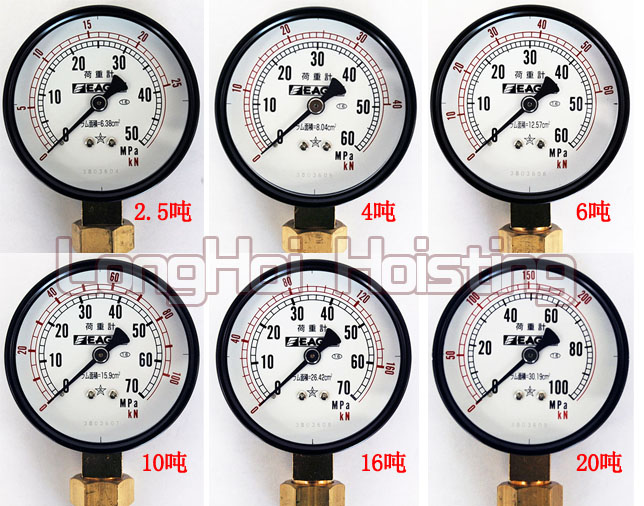 单指针压力表千斤顶图片