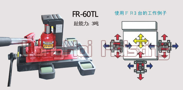 FR-60TL滑动台爪式千斤顶操作示意图片