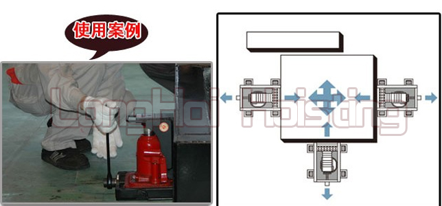 FN-60TL滑动台爪式千斤顶使用案例